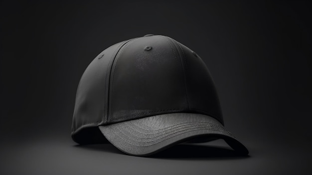 Casquette de baseball noire maquette