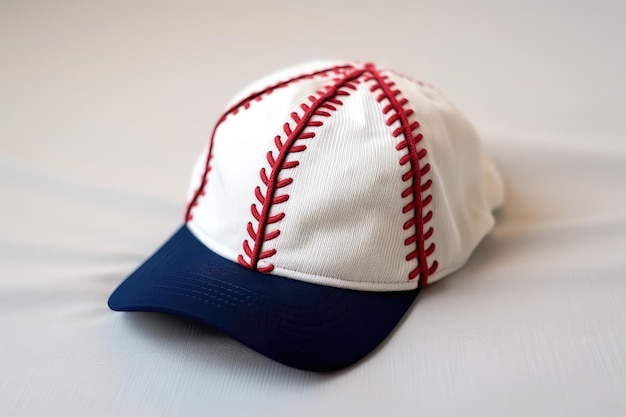 Casquette de baseball pour garçon nouveau-né sur fond blanc IA générative