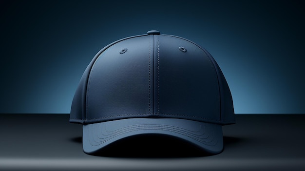 casquette bleu foncé isolée réalisée par l'IA générative