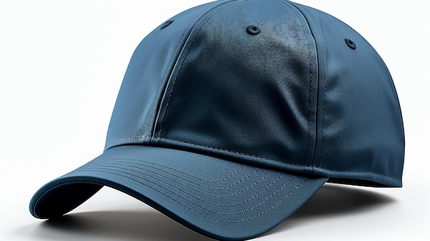 casquette bleu foncé isolée réalisée par l'IA générative