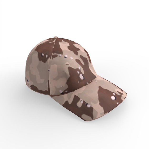 Casquette militaire modélisation 3d