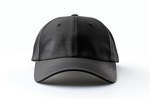 Photo une casquette noire vue de face pour un mockup