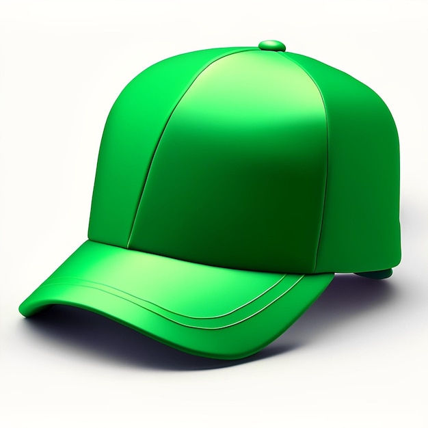 Une Casquette Verte Avec Un Fond Blanc Et Le Mot Vert Dessus