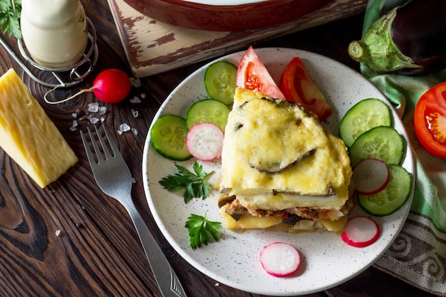 Casserole d'aubergines à la béchamel