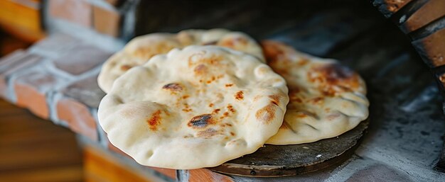 Photo une casserole de pain avec le mot dessus