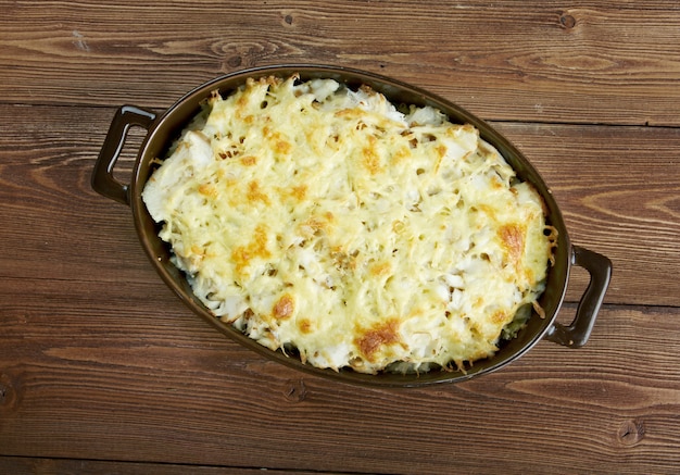 Casserole de poisson et pâtes - Cuisine sicilienne