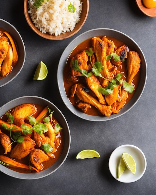 une casserole remplie de nourriture mexicaine posée sur une table