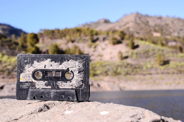 Une cassette de musique rétro ancienne