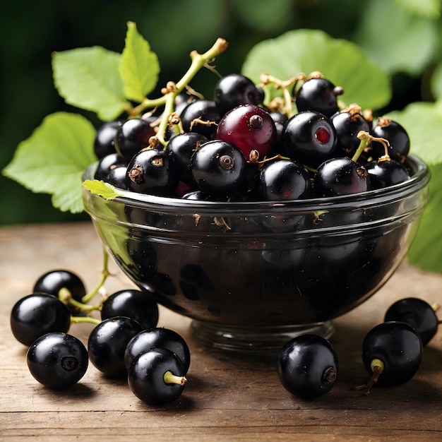 Cassis juteux frais et sucré