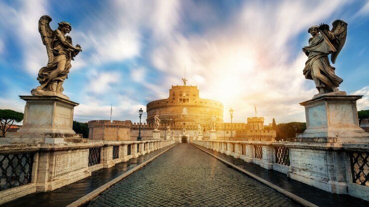 Photo castel sant angelo à rome, italie