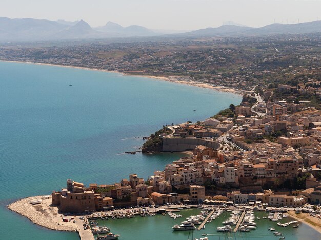 Photo castellamare du golfe en sicile