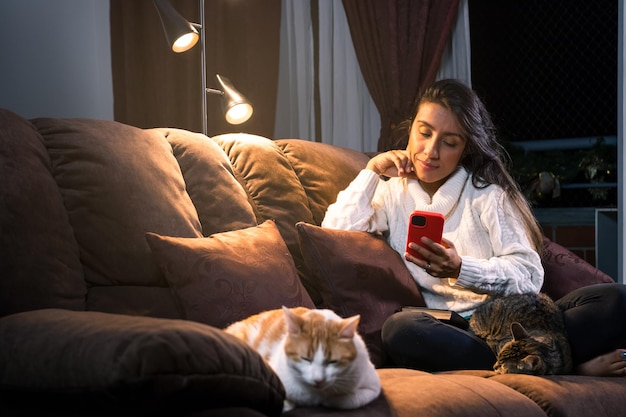 Cat Mom's Night dans une expérience d'appel vidéo paisible