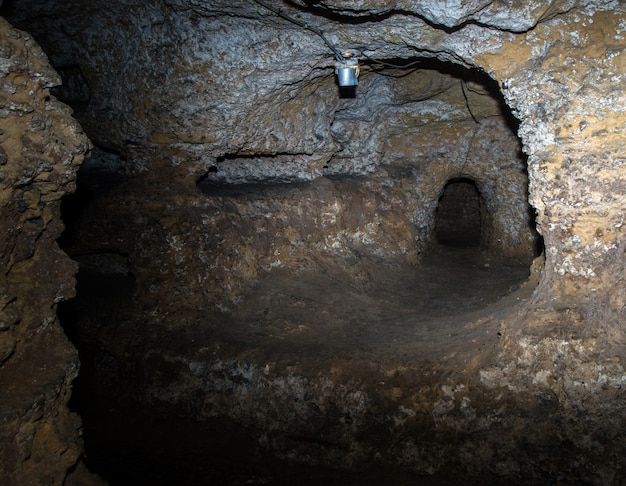 Photo catacombe paleocristiane de porta d'ossuna à palerme, sicile