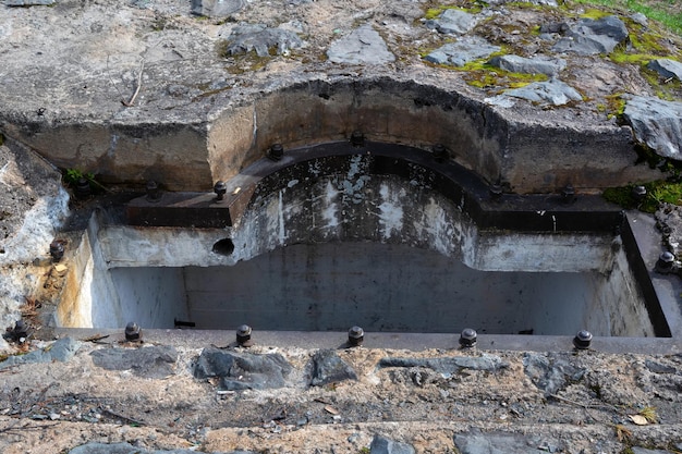 Photo catacombes du mont lysukhafinnish fortifié russe photo gros plan