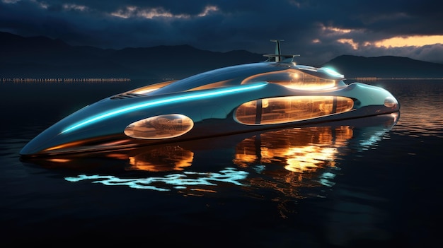 Un catamaran futuriste