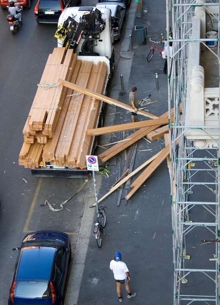 Catastrophe sur un chantier de construction