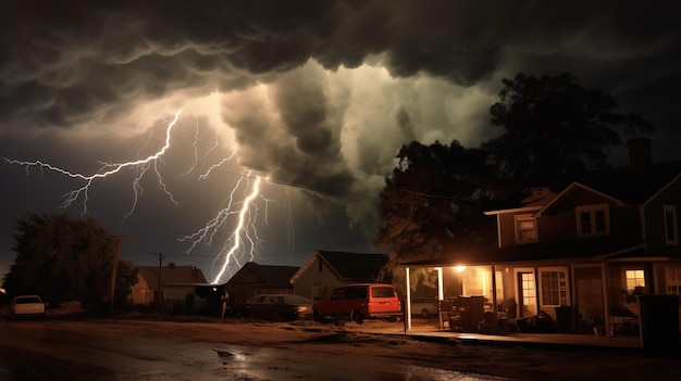 Catastrophe naturelle Tempête éclair