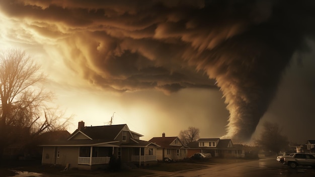 Une catastrophe naturelle, une tornade