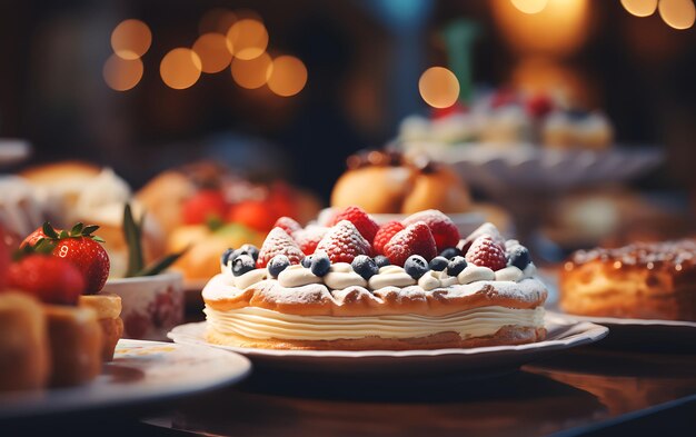 Catering de groupe, buffet, nourriture à l'intérieur d'un restaurant