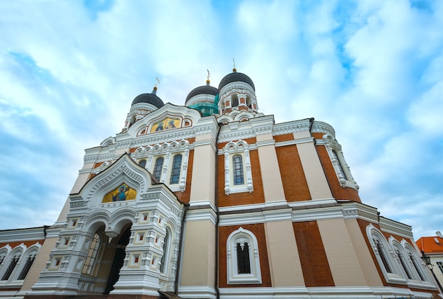 Photo la cathédrale alexandre nevski (tallinn, estonie). construit entre 1894 et 1900. conception par mikhail preobrazhensky