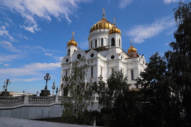 Photo la cathédrale du christ sauveur est une église orthodoxe russe à moscou