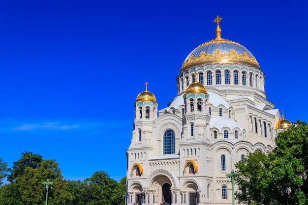 Cathédrale navale orthodoxe de St Nicholas à Kronstadt Russie