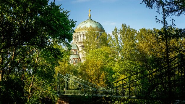 Cathédrale navale de St Nicholas Wonderworker russe Saint Petersburg Kronstadt