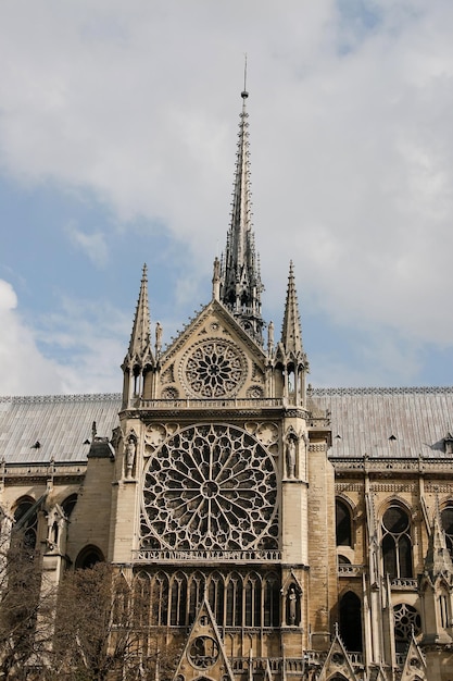 Photo la cathédrale notre-dame de paris, france.