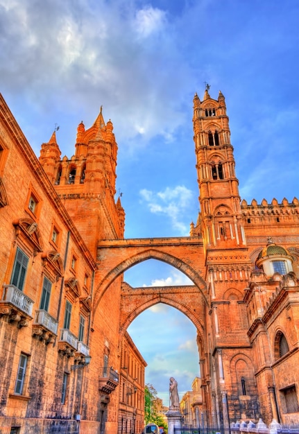 Cathédrale de Palerme, site du patrimoine mondial de l'UNESCO en Sicile, Italie