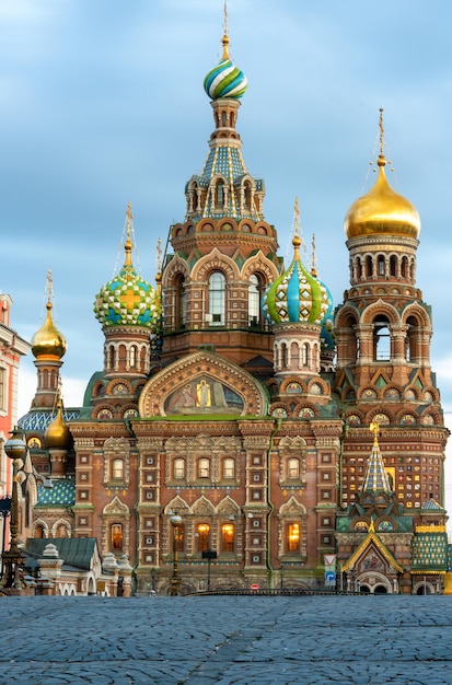 Cathédrale de la résurrection du Christ sur le sang dans la ville de Saint-Pétersbourg. Russie.