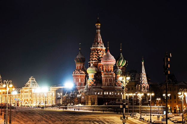 La cathédrale Saint-Basile est une église orthodoxe. Place Rouge de Moscou.