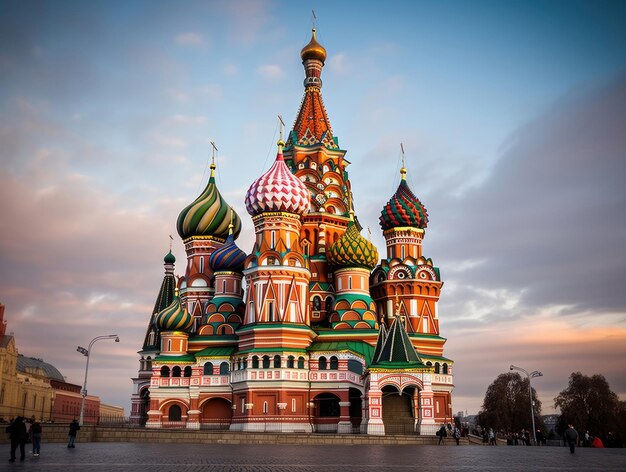 Cathédrale Saint-Basile sur la Place Rouge à Moscou