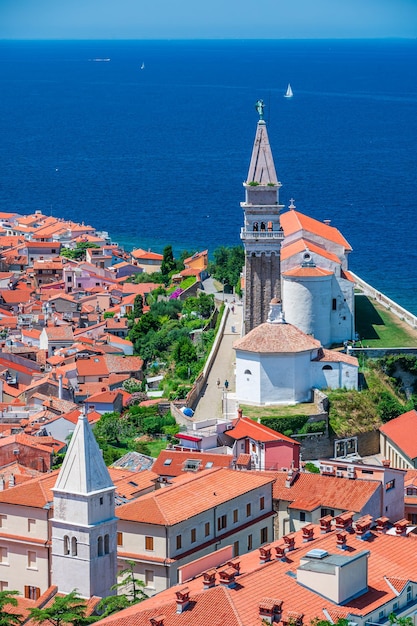 La cathédrale Saint-Georges à Piran