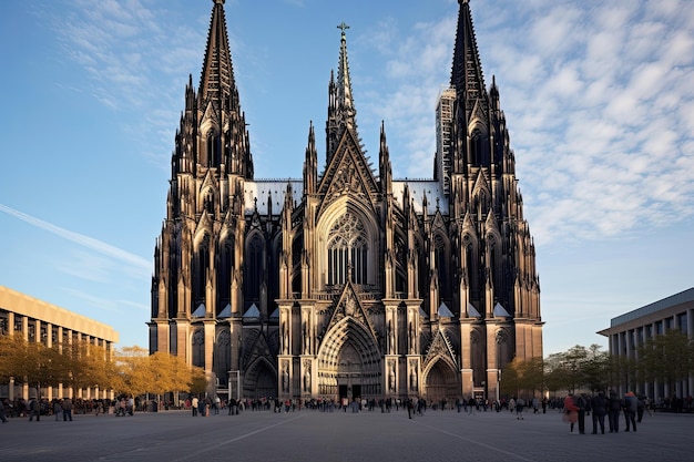 Photo la cathédrale saint-vitus de cologne, en allemagne, générée par l'ia