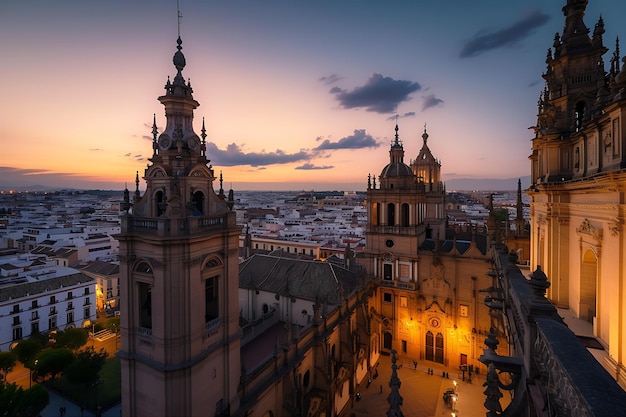 Photo cathédrale de séville en espagne