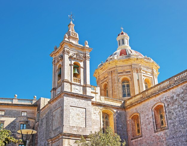 Cathédrale St Paul à Mdina sur l'île de Malte