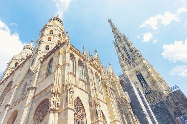 Photo la cathédrale st stephen sur le centre de vienne, autriche