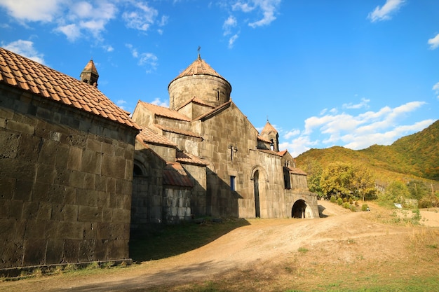 La cathédrale de Surb Nishan dans le monastère médiéval de Haghpat dans la province d'Arménie de Lori