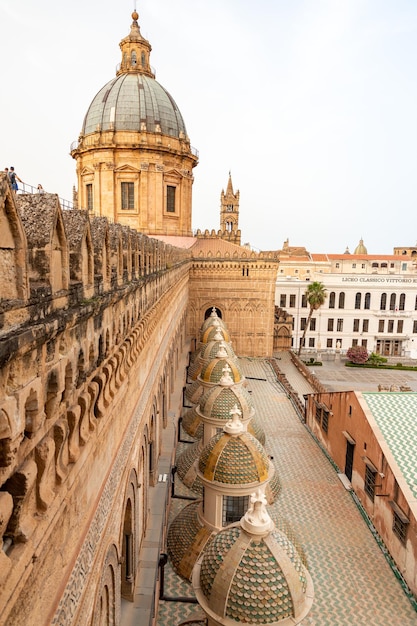 Cathédrale ville palerme sicile italie en été