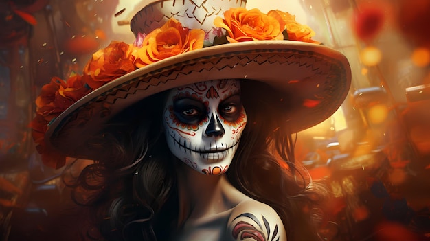 Catrina est une belle femme.