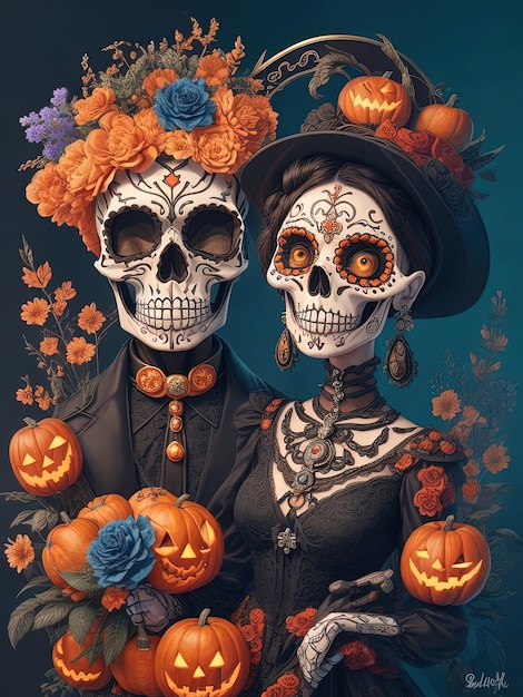 Catrina, une icône culturelle des célébrations d'Halloween et du Jour des Morts