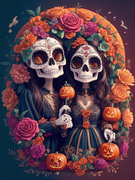 Catrina, une icône culturelle des célébrations d'Halloween et du Jour des Morts