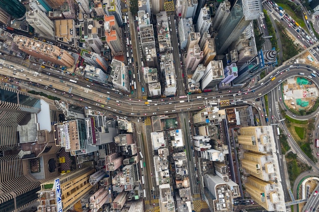 Causeway Bay, Hong Kong 22 février 2019 : la ville de Hong Kong du haut