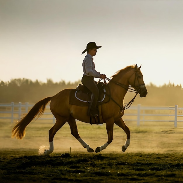 Photo un cavalier