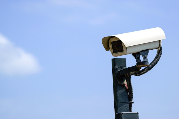CCTV enregistrant des événements importants et une maison de garde et la propriété