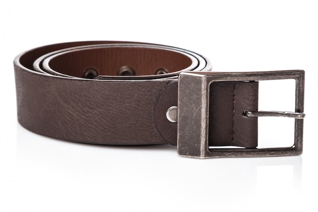 Ceinture en cuir marron