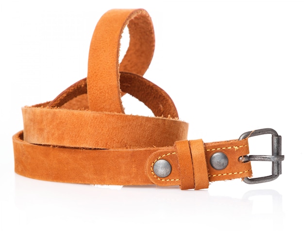 Ceinture en cuir marron