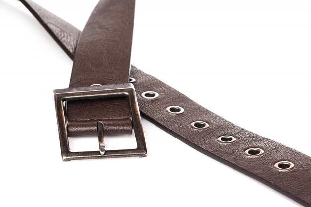 Ceinture en cuir marron