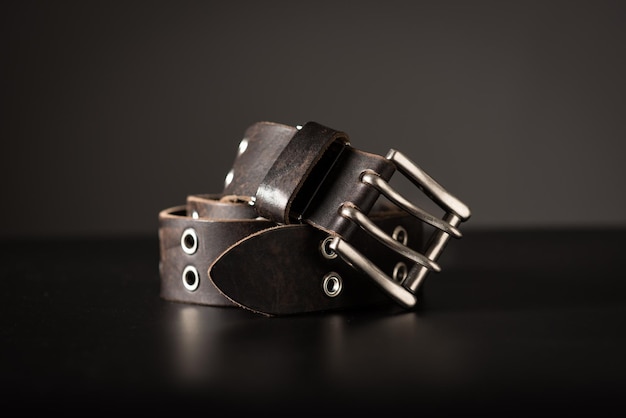 Ceinture en cuir véritable pour homme