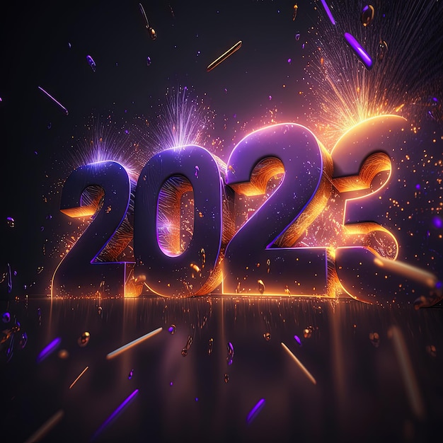Célébration 2023 avec Fireworks générative ai
